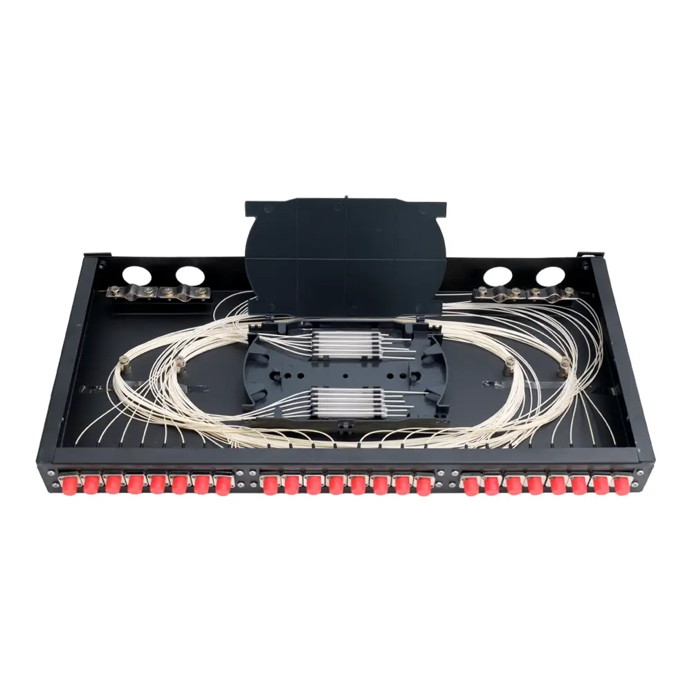 Фото 2 Оптический кросс Kreppy 24 порта FC/UPC укомплектованный 19" стоечный 1U Фото 2 Оптический кросс Kreppy 24 порта FC/UPC укомплектованный 19" стоечный 1U