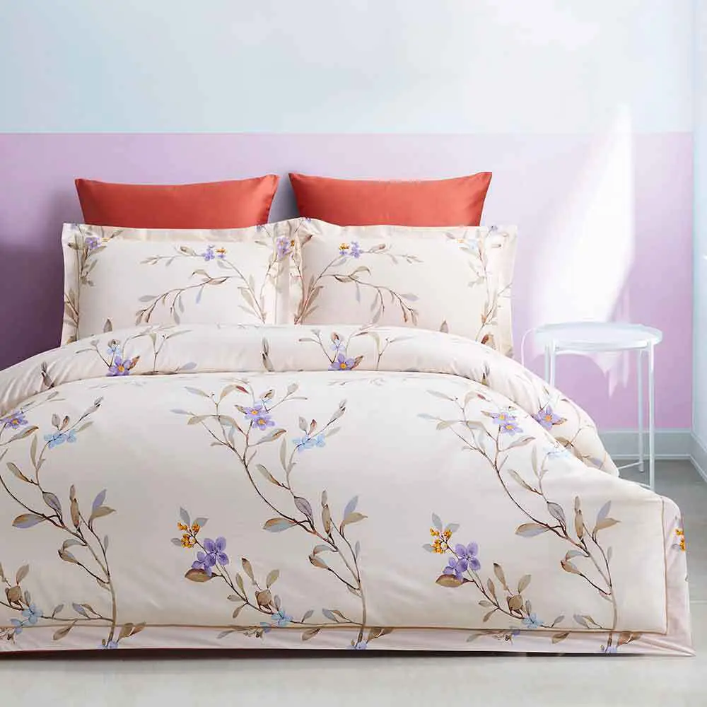 Фото Комплект постельного белья Arya home Aubine сатин 2-спальный простыня 240x260 пододеяльник 200x220- 1 шт наволочки 50 x 70- 4 шт цвет бежевый Фото Комплект постельного белья Arya home Aubine сатин 2-спальный простыня 240x260 пододеяльник 200x220- 1 шт наволочки 50 x 70- 4 шт цвет бежевый