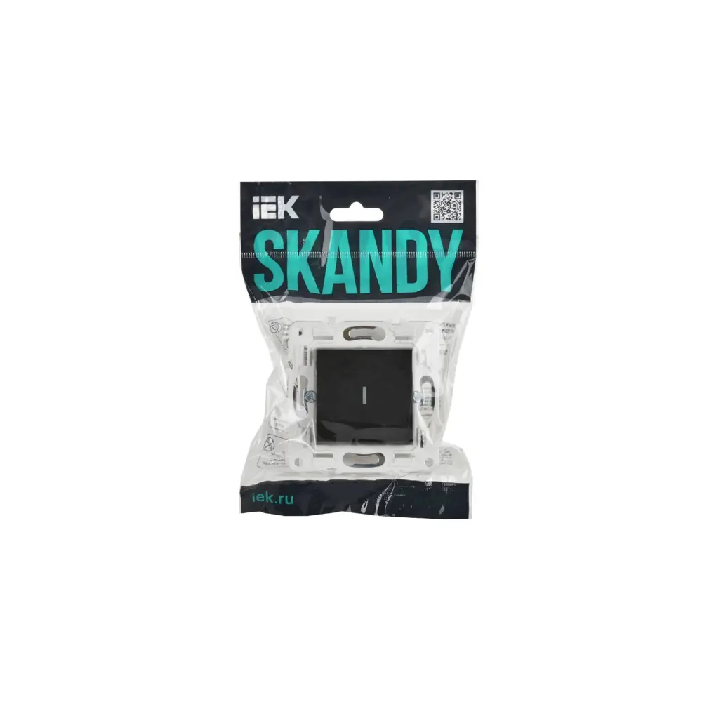 Фото 2 Выключатель встраиваемый Iek Skandy SK-V10-1-10-K02 1 клавиша с подсветкой цвет черный Фото 2 Выключатель встраиваемый Iek Skandy SK-V10-1-10-K02 1 клавиша с подсветкой цвет черный