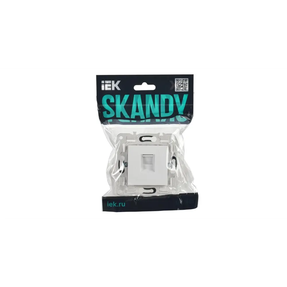 Фото 2 Розетка компьютерная встраиваемая Iek Skandy SK-K10-1-K01 RJ45 Cat 5E цвет арктический белый Фото 2 Розетка компьютерная встраиваемая Iek Skandy SK-K10-1-K01 RJ45 Cat 5E цвет арктический белый