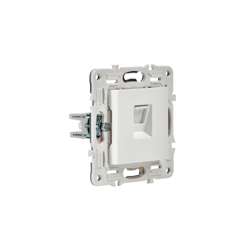 Фото 3 Розетка компьютерная встраиваемая Iek Skandy SK-K10-1-K01 RJ45 Cat 5E цвет арктический белый Фото 3 Розетка компьютерная встраиваемая Iek Skandy SK-K10-1-K01 RJ45 Cat 5E цвет арктический белый
