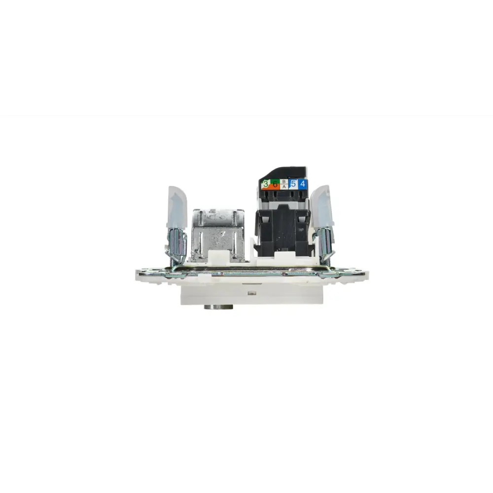 Фото 5 Розетка для телевизора и компьютера встраиваемая Iek Skandy SK-AK20-1-K01 RJ45 Cat 5E цвет арктический белый Фото 5 Розетка для телевизора и компьютера встраиваемая Iek Skandy SK-AK20-1-K01 RJ45 Cat 5E цвет арктический белый