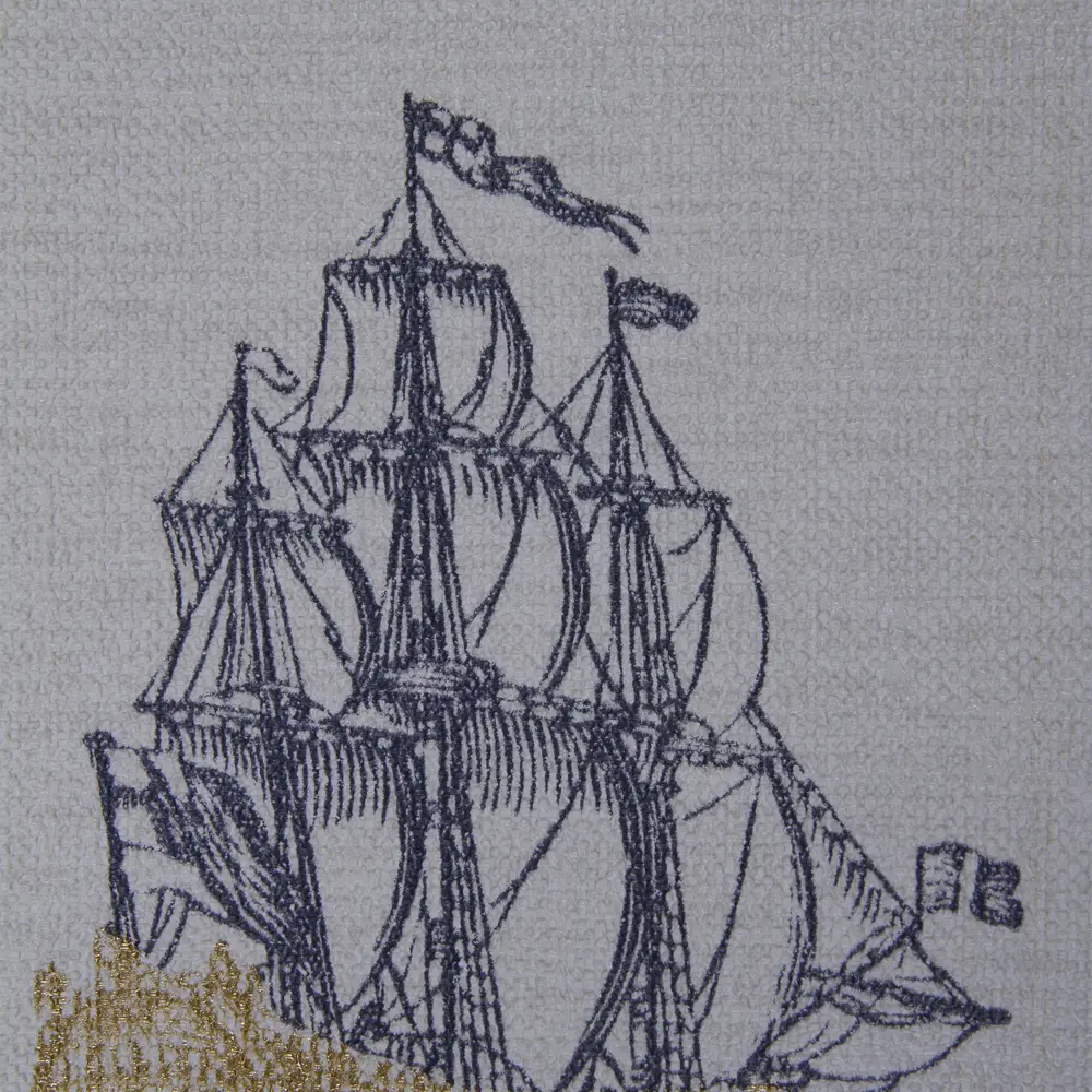 Фото 2 Обои на флизелиновой основе 1.06х10 м фрегаты цвет синий Ra 902938