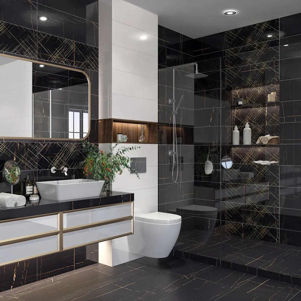 Фото 3 Напольная плитка Eletto ceramica Basalt 508513001 42x42см 1.23 м² цвет черный, цена за упаковку Фото 3 Напольная плитка Eletto ceramica Basalt 508513001 42x42см 1.23 м² цвет черный, цена за упаковку