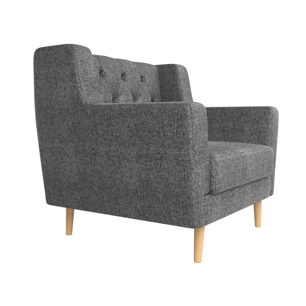 Фото 3 Кресло Лига Диванов Брайтон 108907 78x85x77 см рогожка цвет серый Фото 3 Кресло Лига Диванов Брайтон 108907 78x85x77 см рогожка цвет серый