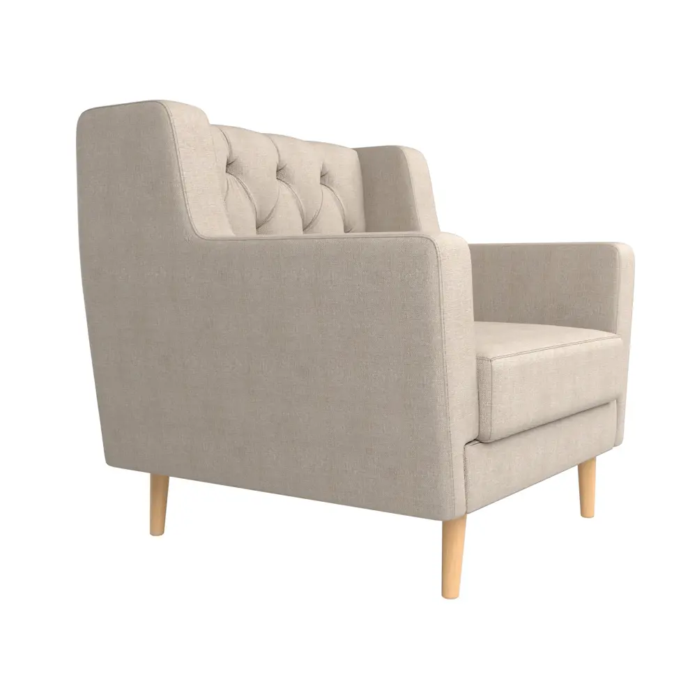 Фото 3 Кресло Лига Диванов Брайтон 108905 78x85x77 см рогожка цвет бежевый Фото 3 Кресло Лига Диванов Брайтон 108905 78x85x77 см рогожка цвет бежевый