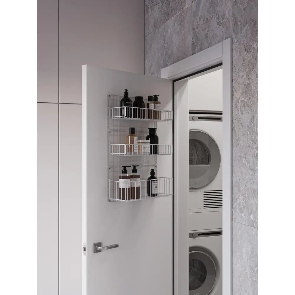 Фото 3 Полка Comfort casa 40x14 см металл цвет белый