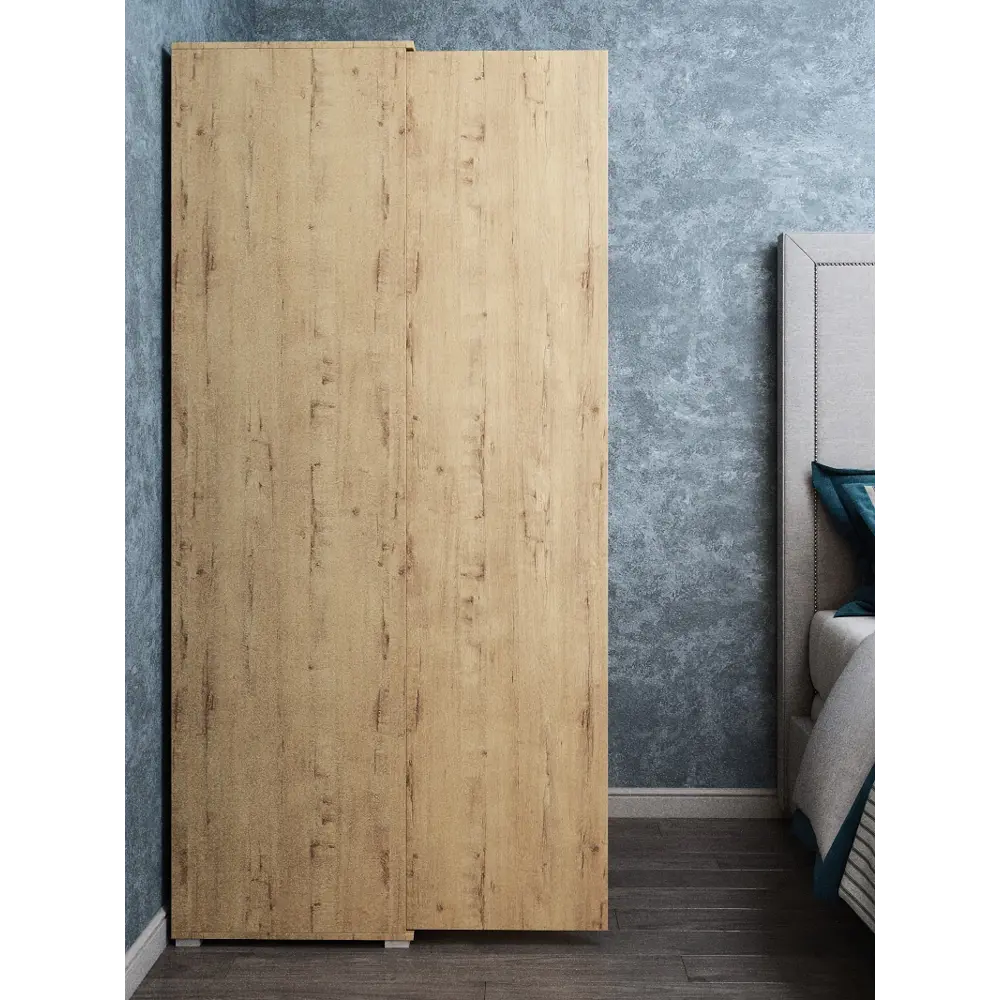 Фото 7 Шкаф распашной Wood&stone 100x210x56 см ЛДСП цвет дуб бунратти Фото 7 Шкаф распашной Wood&stone 100x210x56 см ЛДСП цвет дуб бунратти