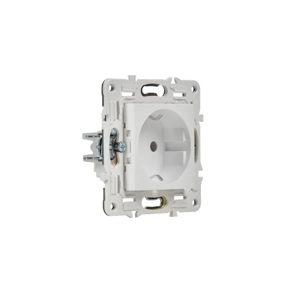 Фото 4 Розетка встраиваемая Iek Skandy SK-R11-16-K01 с заземлением цвет арктический белый Фото 4 Розетка встраиваемая Iek Skandy SK-R11-16-K01 с заземлением цвет арктический белый