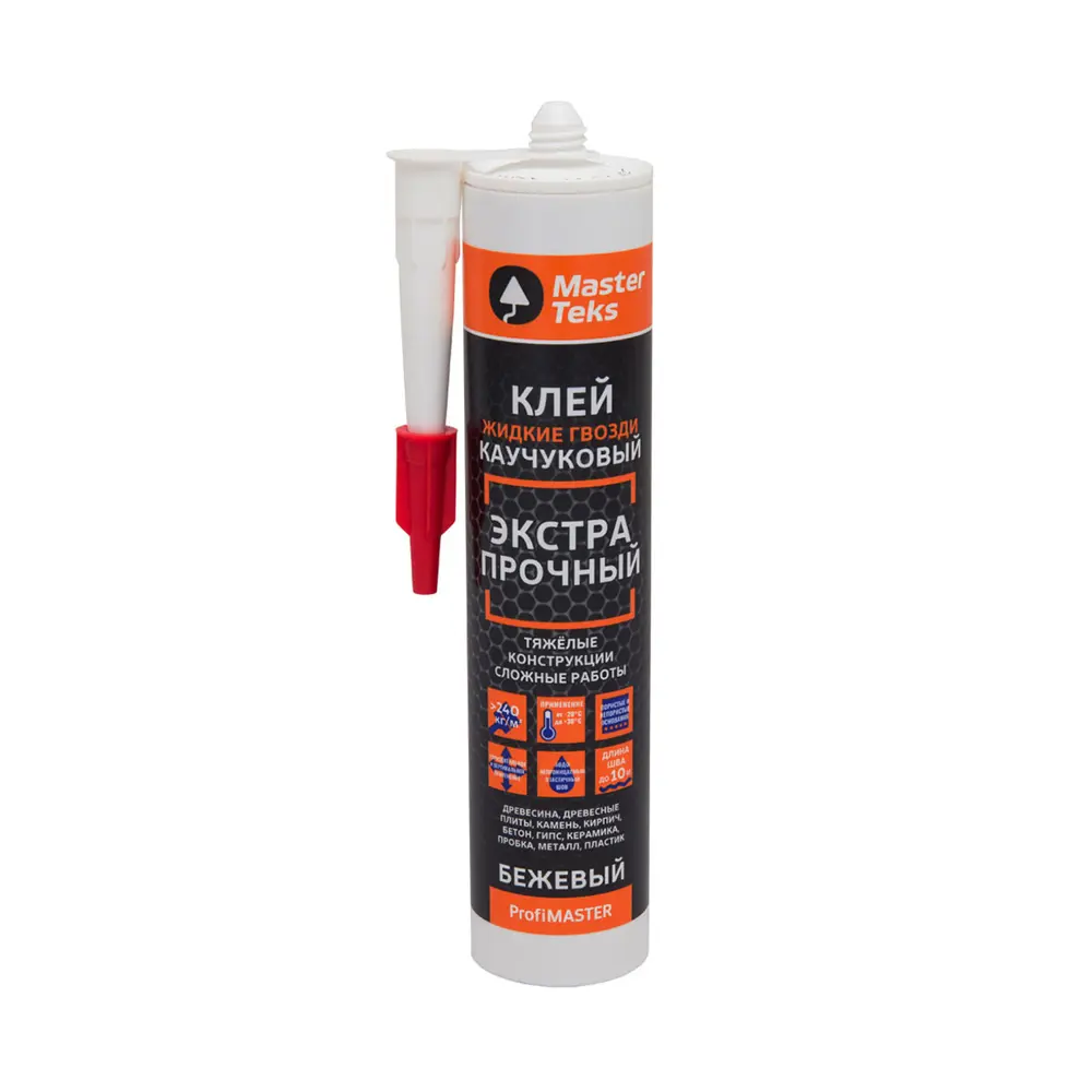 Фото Клей каучуковый Masterteks Profimaster 387г бежевый Фото Клей каучуковый Masterteks Profimaster 387г бежевый