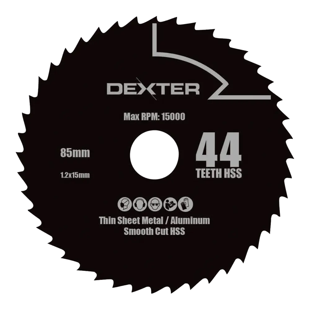 Фото Диск пильный по алюминию 85x15 мм 44 зуба Dexter
