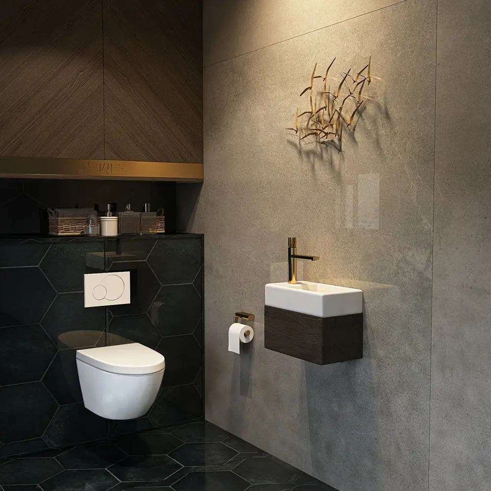 Фото 8 Подвесная накладная раковина Wellsee WC Area 151802001 прямоугольная 40 см цвет белый глянец 2 шт Фото 8 Подвесная накладная раковина Wellsee WC Area 151802001 прямоугольная 40 см цвет белый глянец 2 шт
