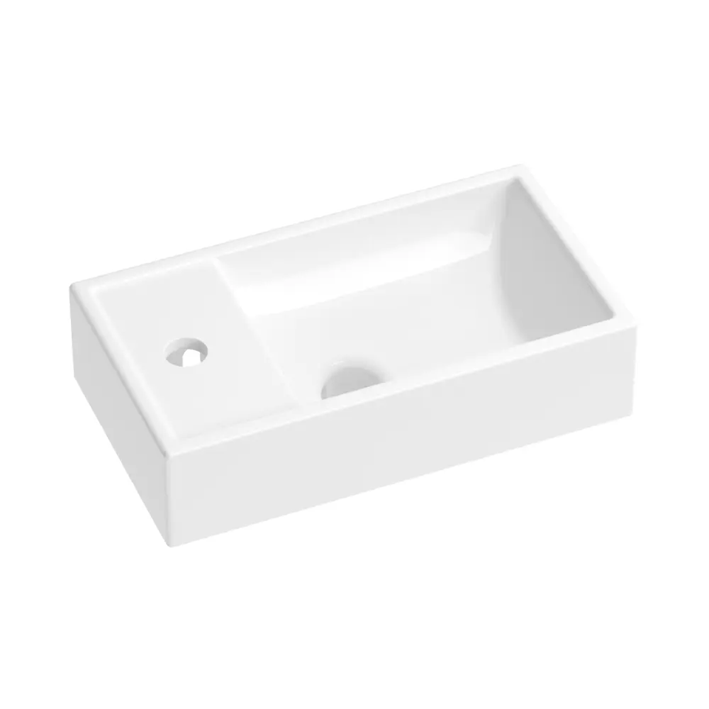 Фото 2 Подвесная накладная раковина Wellsee WC Area 151802001 прямоугольная 40 см цвет белый глянец 2 шт Фото 2 Подвесная накладная раковина Wellsee WC Area 151802001 прямоугольная 40 см цвет белый глянец 2 шт