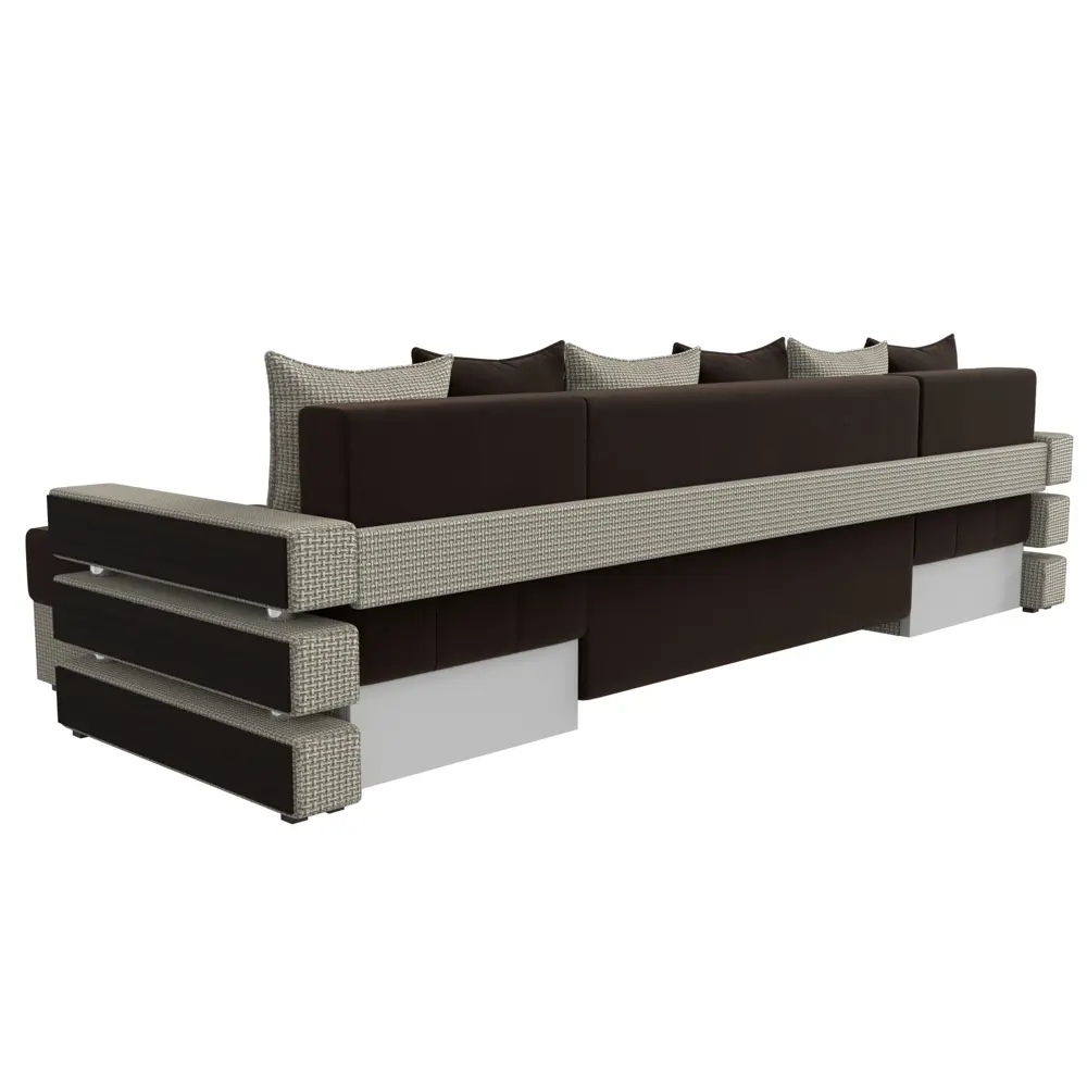 Фото 5 Диван Лига Диванов Венеция 120439 300x85x150 см вельвет цвет коричневый/бежевый Фото 5 Диван Лига Диванов Венеция 120439 300x85x150 см вельвет цвет коричневый/бежевый