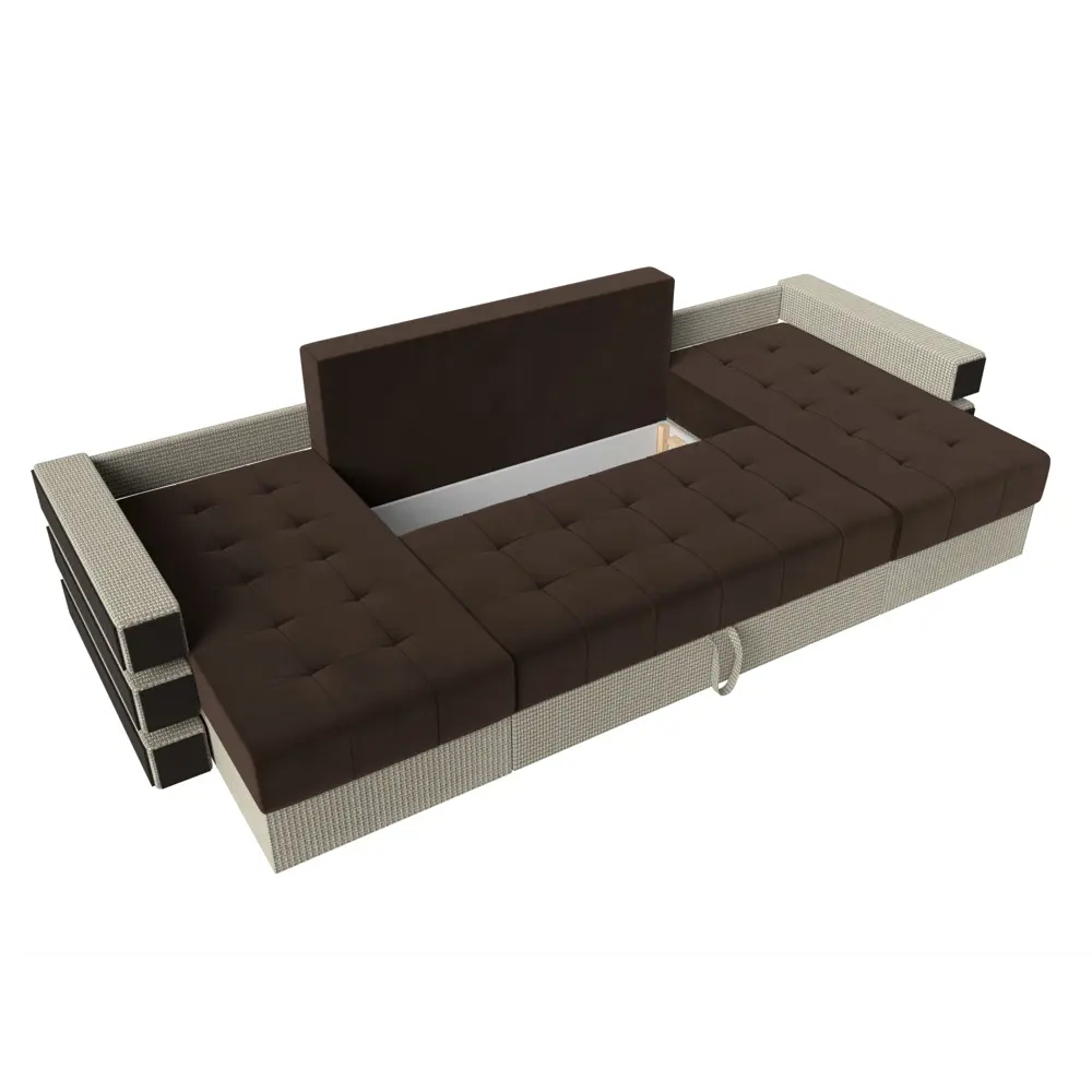 Фото 7 Диван Лига Диванов Венеция 120439 300x85x150 см вельвет цвет коричневый/бежевый Фото 7 Диван Лига Диванов Венеция 120439 300x85x150 см вельвет цвет коричневый/бежевый