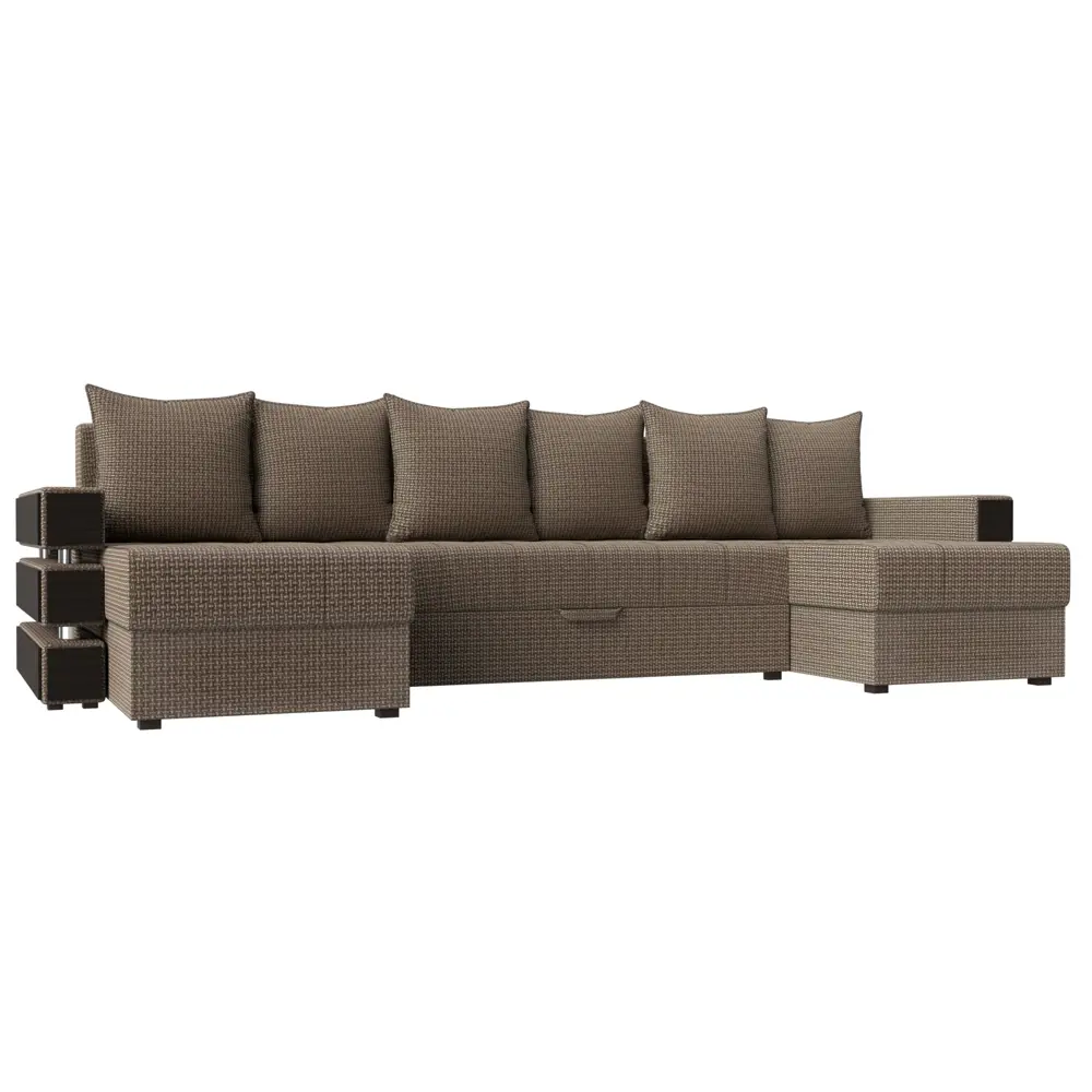 Фото Диван Лига Диванов Венеция 120444 300x85x150 см вельвет цвет коричневый Фото Диван Лига Диванов Венеция 120444 300x85x150 см вельвет цвет коричневый