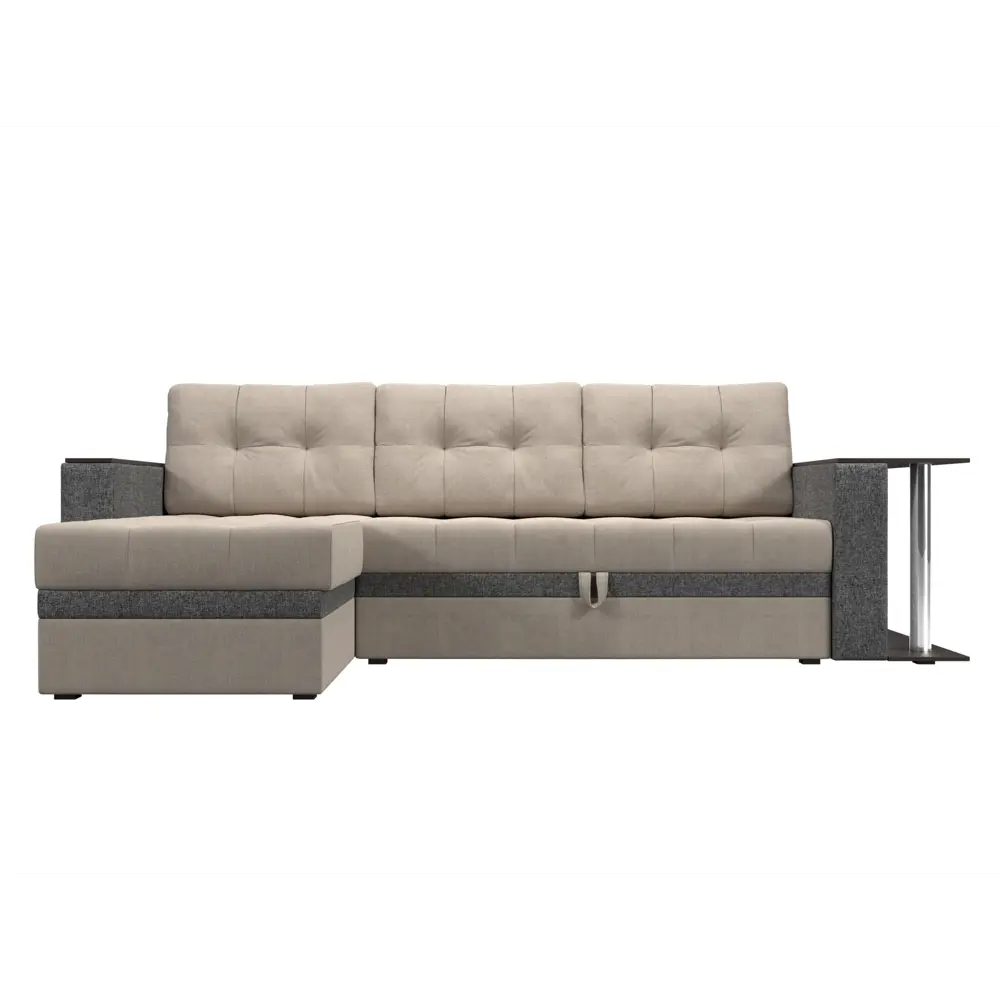 Фото 2 Диван Лига Диванов Атланта 110821L 249x93x154 см рогожка цвет бежевый/серый Фото 2 Диван Лига Диванов Атланта 110821L 249x93x154 см рогожка цвет бежевый/серый