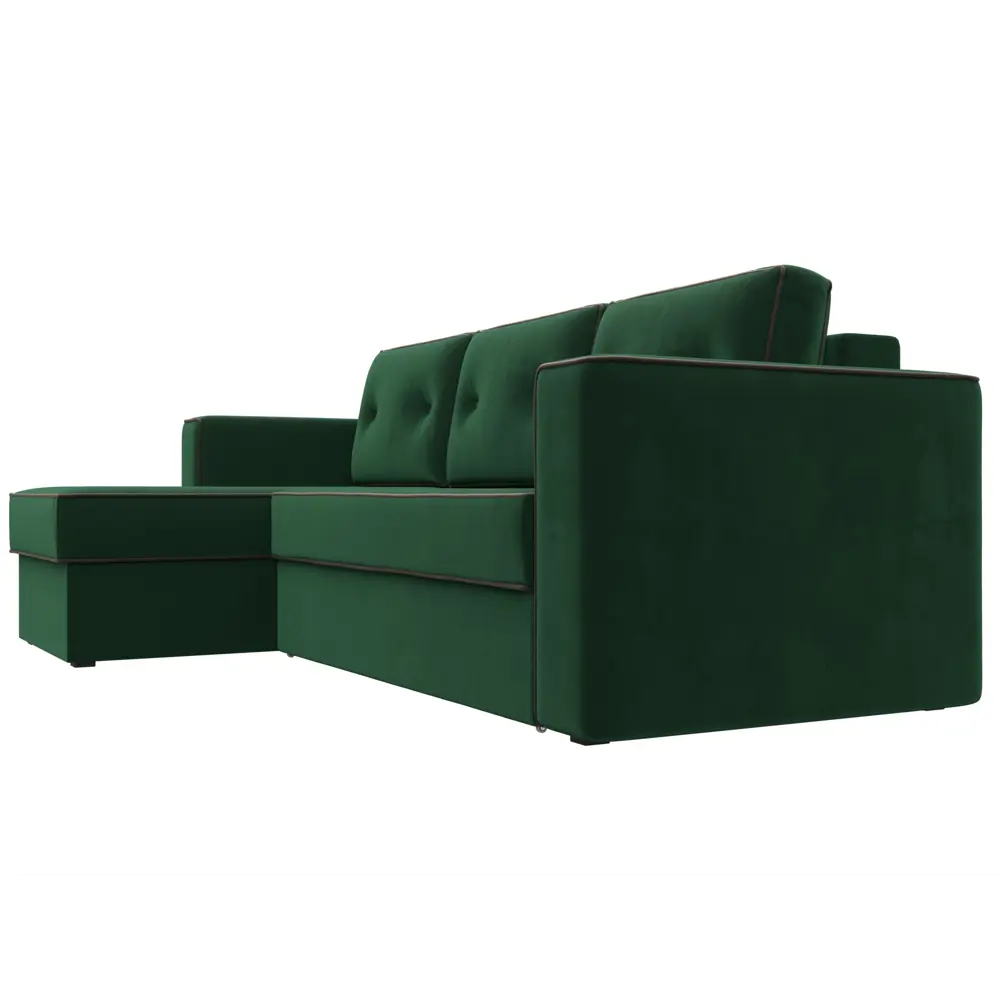 Фото 4 Диван Лига Диванов Принстон 110839L 244x85x150 см велюр цвет зеленый Фото 4 Диван Лига Диванов Принстон 110839L 244x85x150 см велюр цвет зеленый