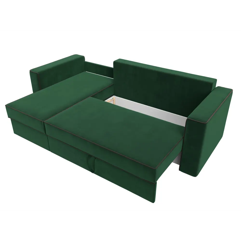 Фото 7 Диван Лига Диванов Принстон 110839L 244x85x150 см велюр цвет зеленый Фото 7 Диван Лига Диванов Принстон 110839L 244x85x150 см велюр цвет зеленый