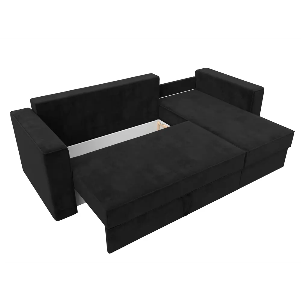 Фото 7 Диван Лига Диванов Принстон 110834 244x85x150 см велюр цвет черный Фото 7 Диван Лига Диванов Принстон 110834 244x85x150 см велюр цвет черный