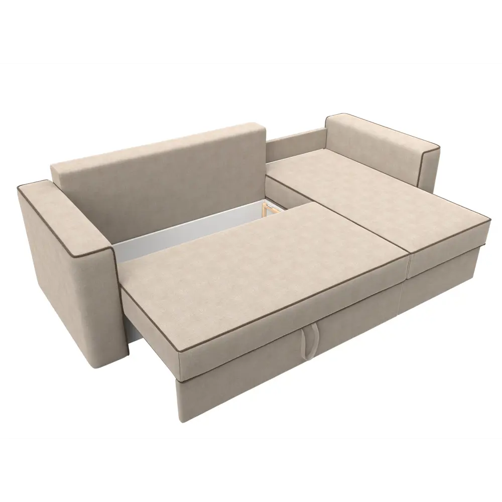 Фото 7 Диван Лига Диванов Принстон 29370 244x85x150 см рогожка цвет бежевый