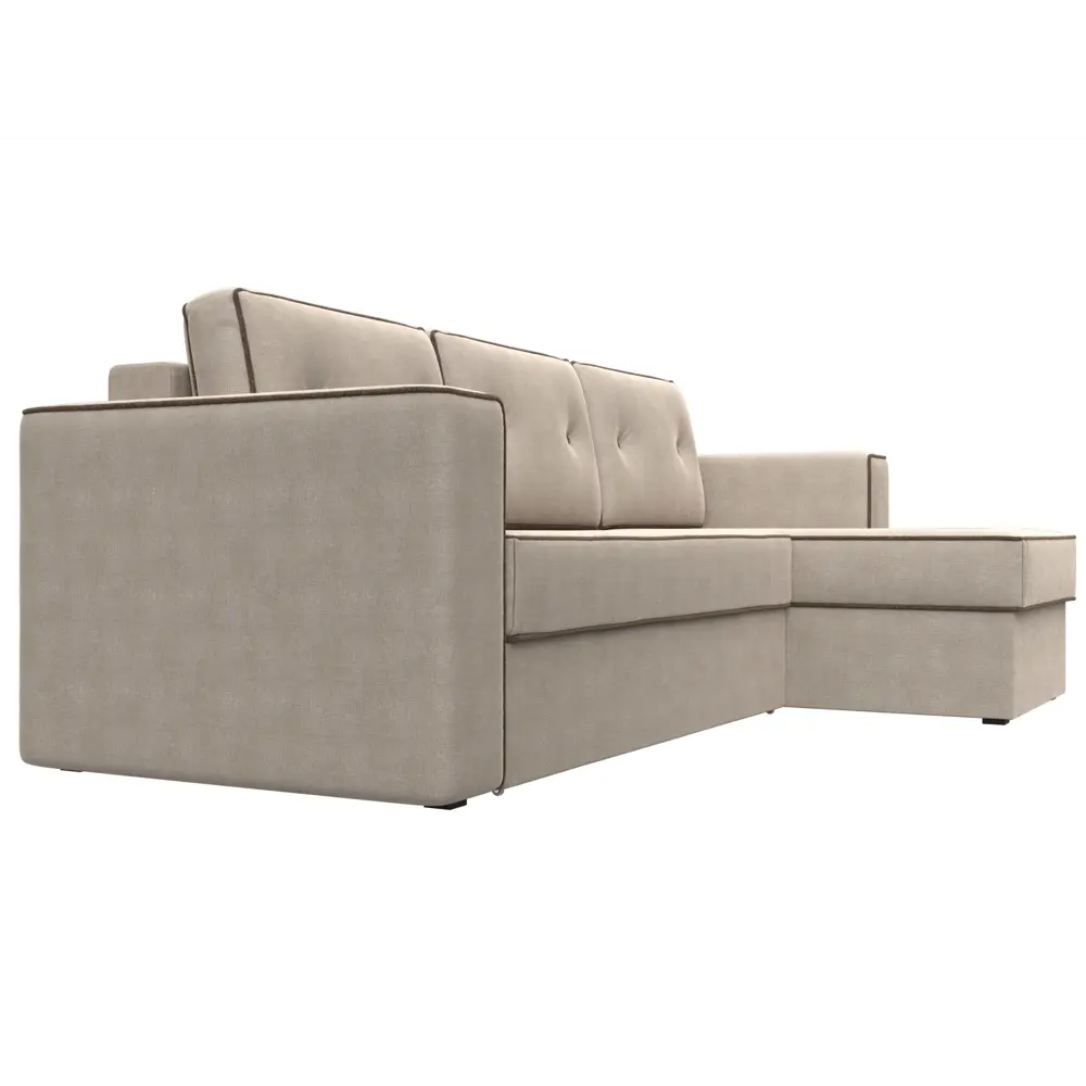 Фото 4 Диван Лига Диванов Принстон 29370 244x85x150 см рогожка цвет бежевый