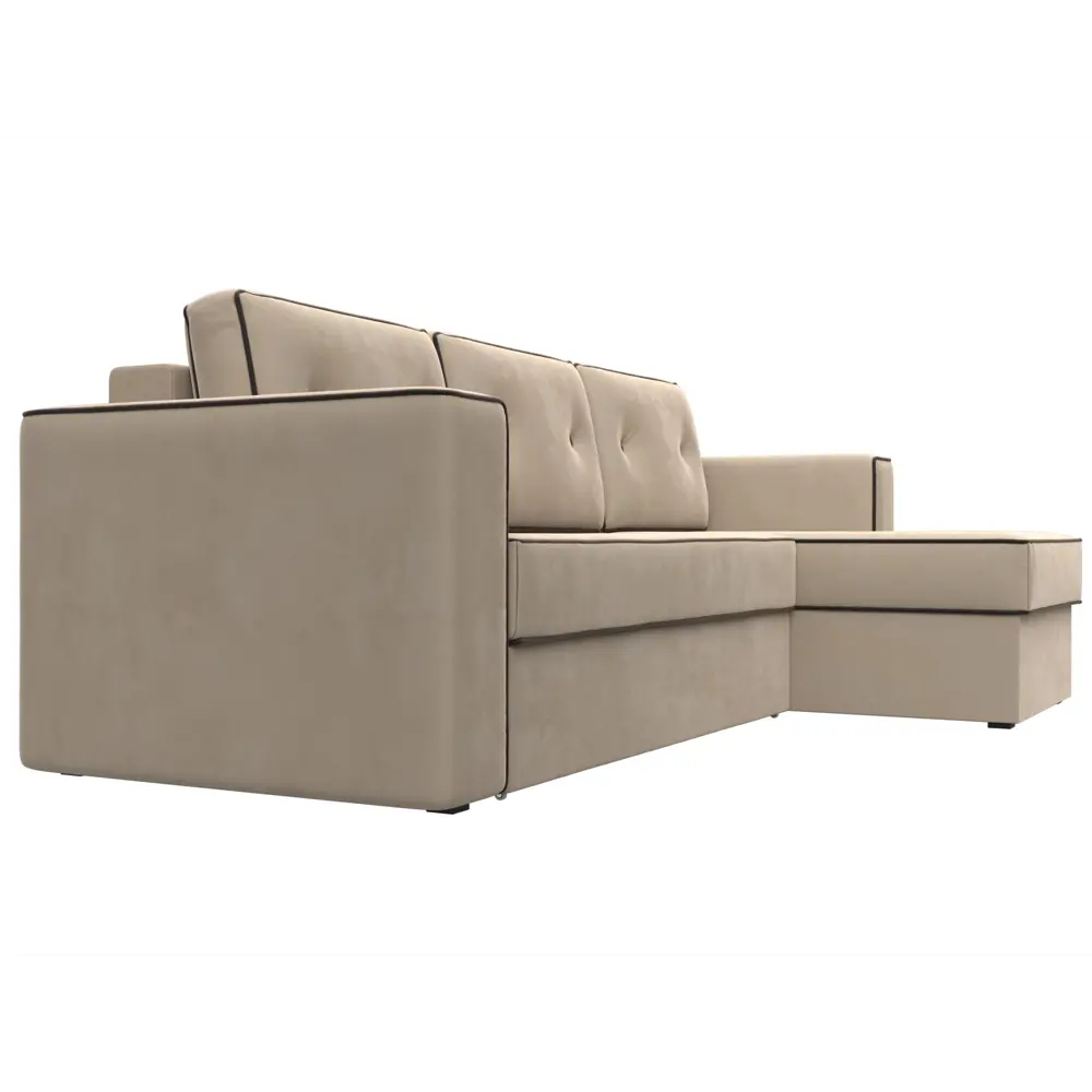 Фото 4 Диван Лига Диванов Принстон 110840 244x85x150 см велюр цвет бежевый