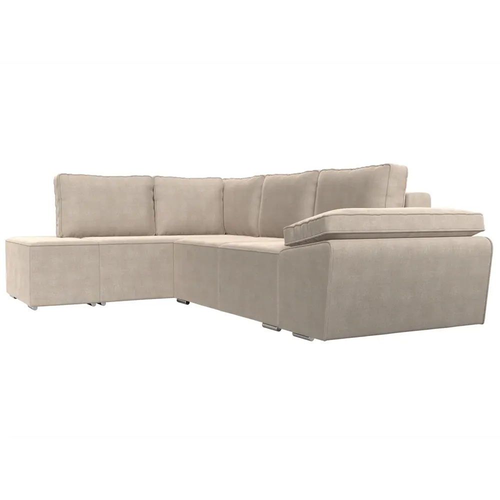 Фото 4 Диван Лига Диванов Хьюго 101260L 265x85x196 см рогожка цвет бежевый