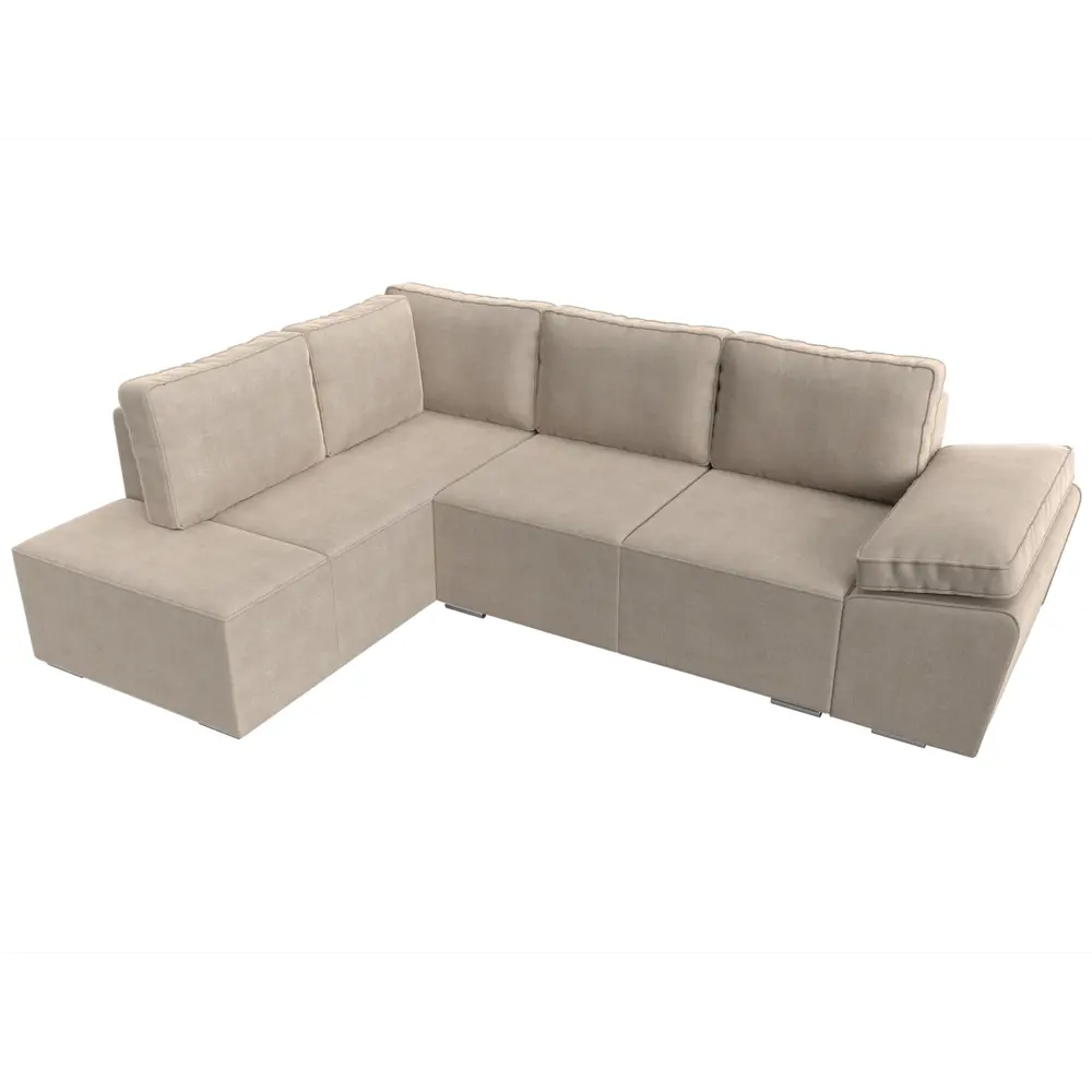 Фото 6 Диван Лига Диванов Хьюго 101260L 265x85x196 см рогожка цвет бежевый