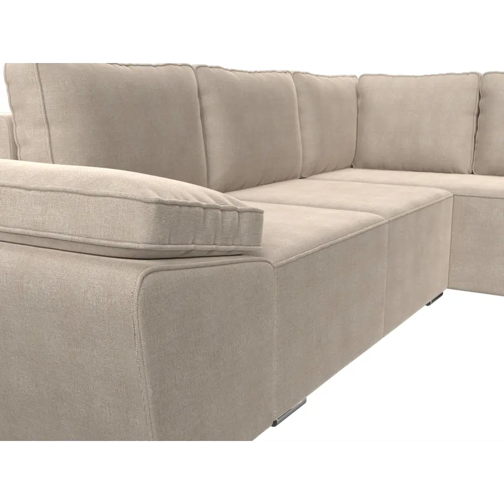 Фото 3 Диван Лига Диванов Хьюго 101260 265x85x196 см рогожка цвет бежевый