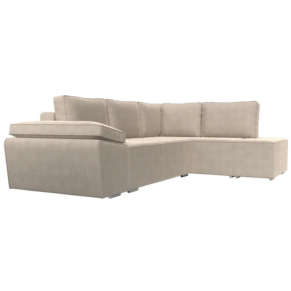 Фото 4 Диван Лига Диванов Хьюго 101260 265x85x196 см рогожка цвет бежевый