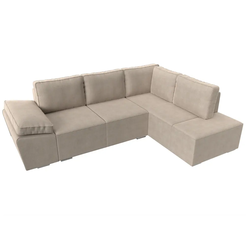 Фото 6 Диван Лига Диванов Хьюго 101260 265x85x196 см рогожка цвет бежевый