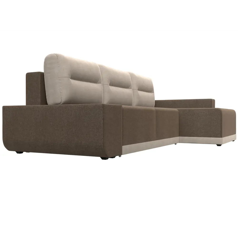 Фото 4 Диван Лига Диванов Чикаго 110775 249x90x154 см рогожка цвет коричневый Фото 4 Диван Лига Диванов Чикаго 110775 249x90x154 см рогожка цвет коричневый