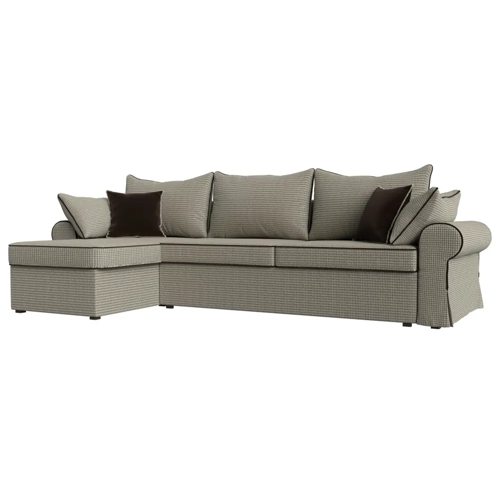 Фото Диван Лига Диванов Элис 110283L 265x83x157 см искусственная кожа цвет бежевый Фото Диван Лига Диванов Элис 110283L 265x83x157 см искусственная кожа цвет бежевый