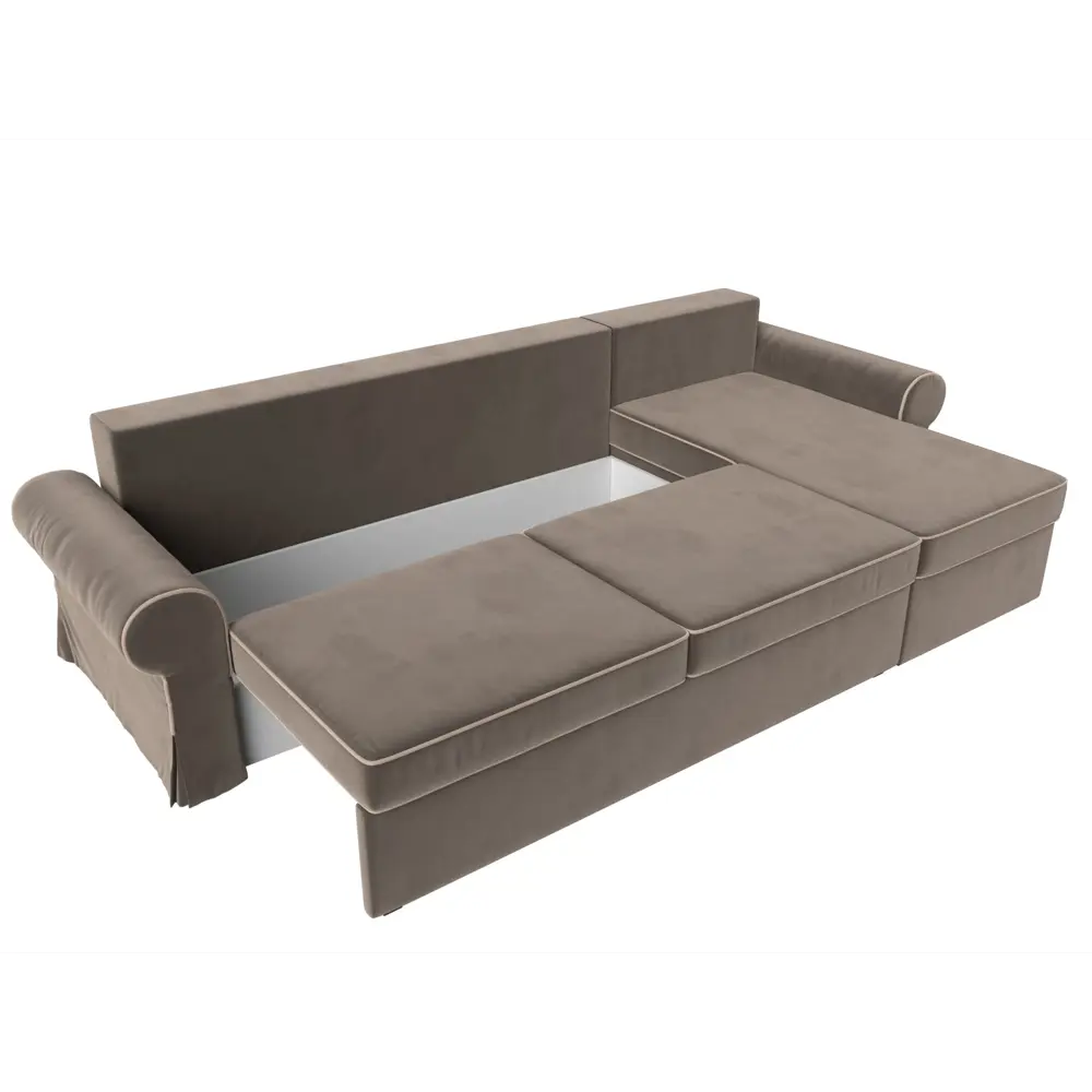 Фото 8 Диван Лига Диванов Элис 31480 265x83x157 см велюр цвет коричневый