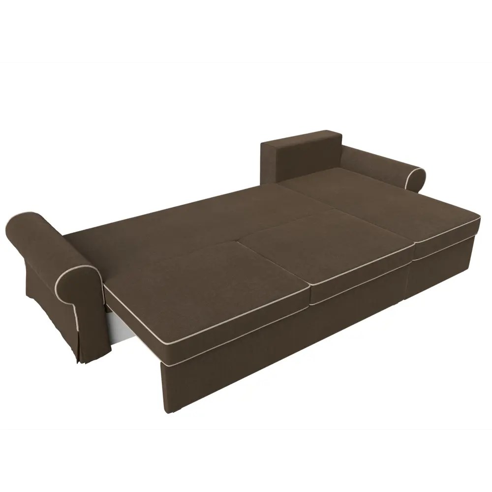 Фото 9 Диван Лига Диванов Элис 110277 265x83x157 см рогожка цвет коричневый Фото 9 Диван Лига Диванов Элис 110277 265x83x157 см рогожка цвет коричневый