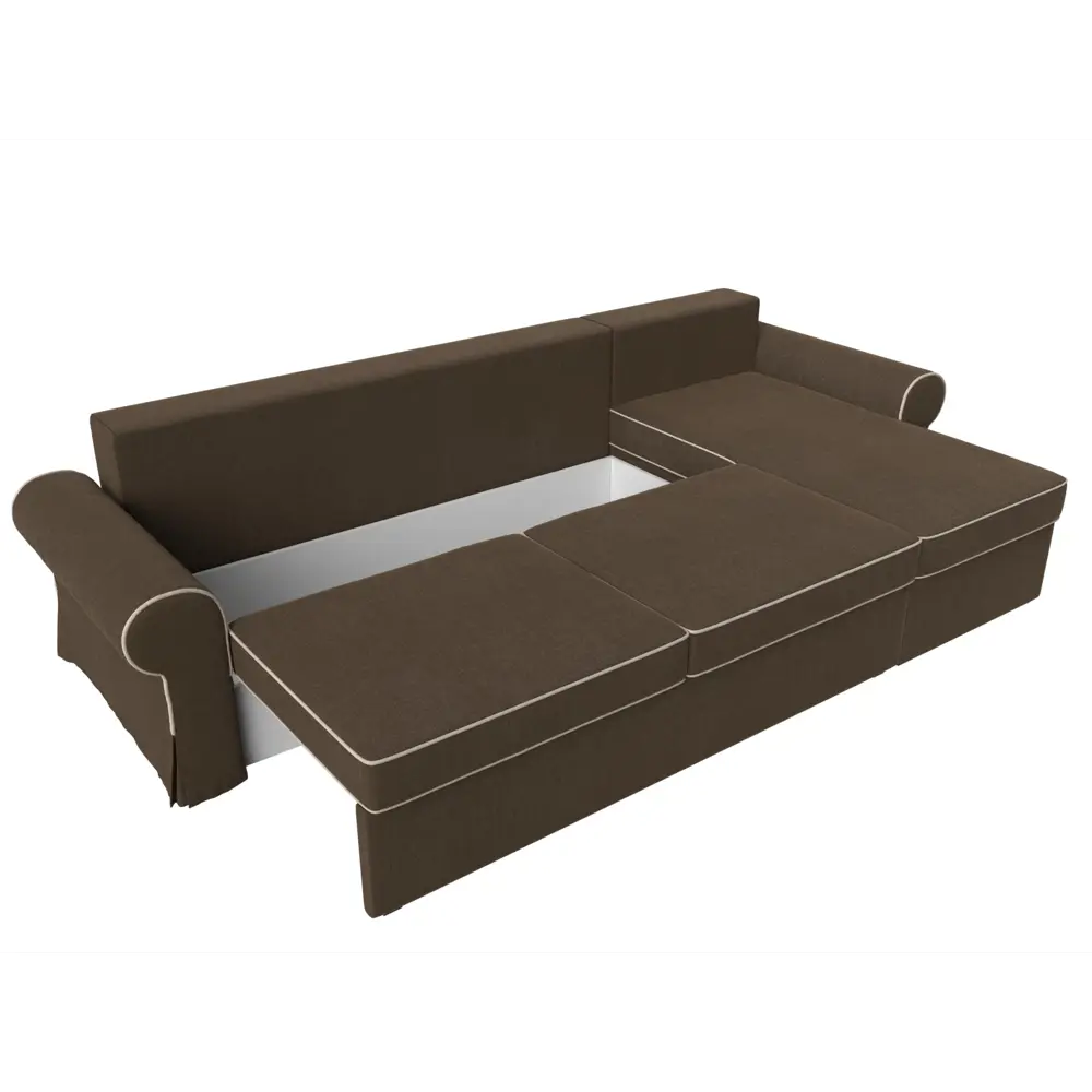 Фото 8 Диван Лига Диванов Элис 110277 265x83x157 см рогожка цвет коричневый Фото 8 Диван Лига Диванов Элис 110277 265x83x157 см рогожка цвет коричневый