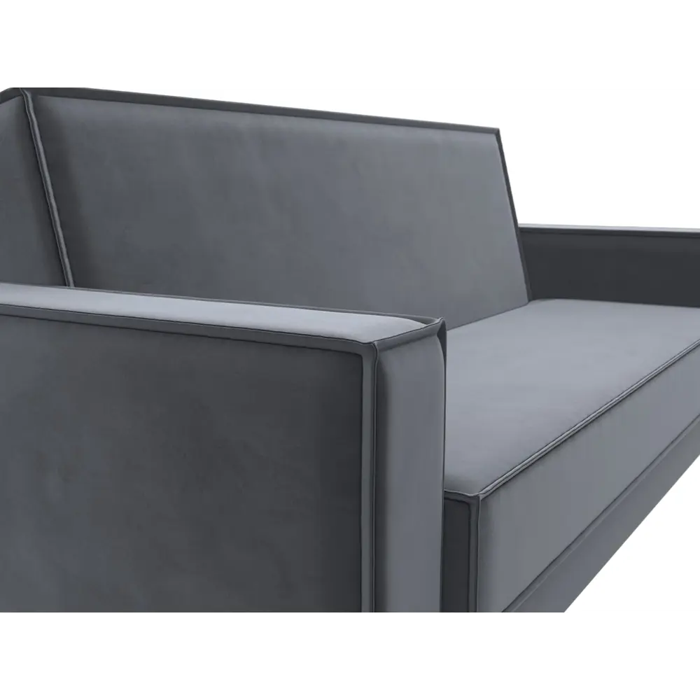 Фото 3 Диван-книжка Куба Лига диванов 122043 214x90x81 см велюр цвет серый Фото 3 Диван-книжка Куба Лига диванов 122043 214x90x81 см велюр цвет серый