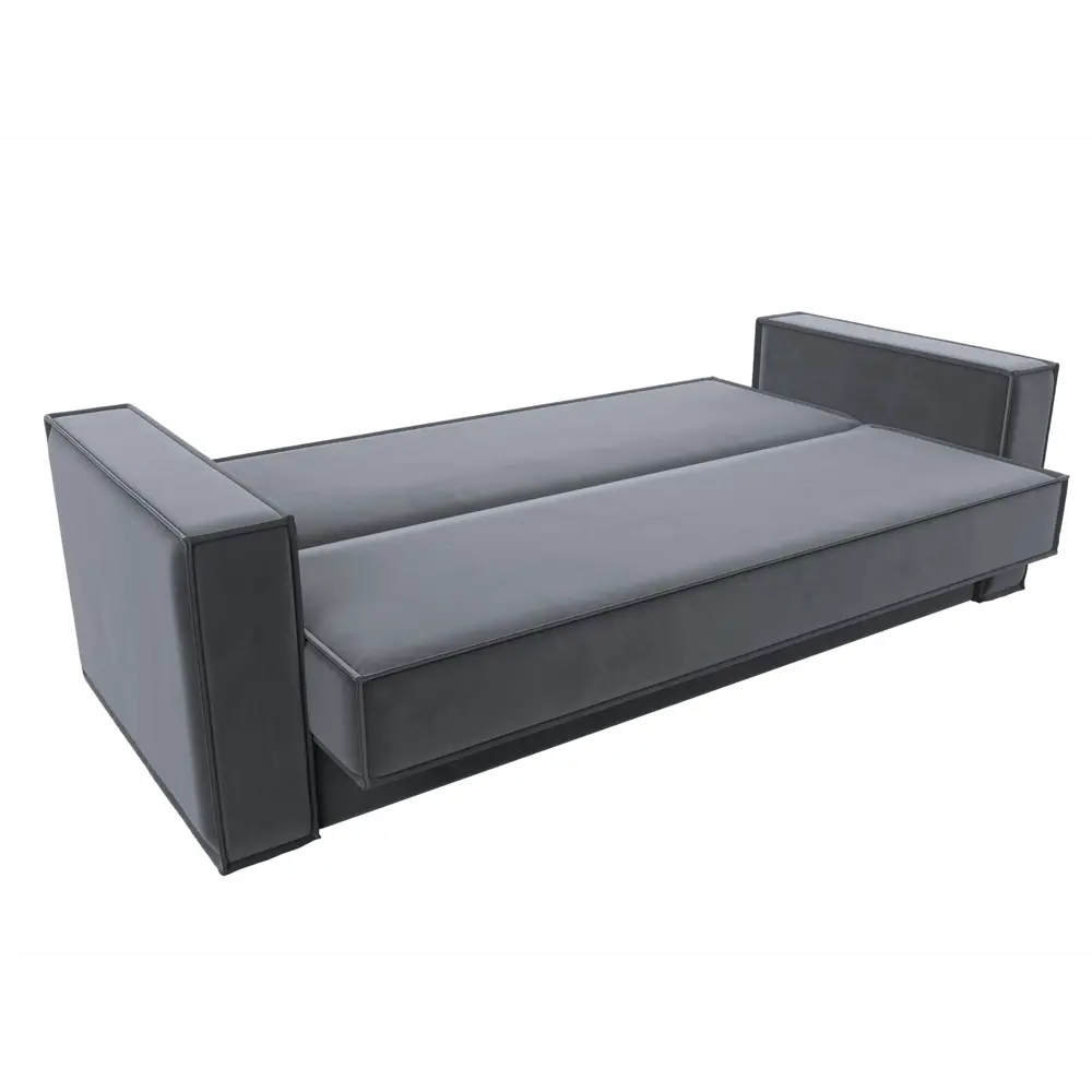 Фото 7 Диван-книжка Куба Лига диванов 122043 214x90x81 см велюр цвет серый Фото 7 Диван-книжка Куба Лига диванов 122043 214x90x81 см велюр цвет серый