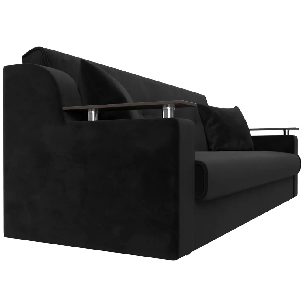 Фото 4 Диван-книжка Сенатор Лига диванов 100625 208x87x80 см велюр цвет черный Фото 4 Диван-книжка Сенатор Лига диванов 100625 208x87x80 см велюр цвет черный