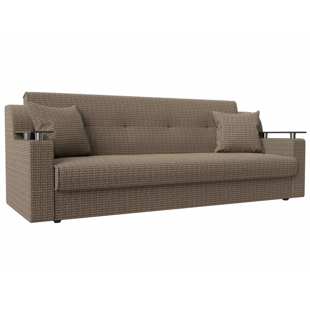 Фото Диван Лига Диванов Сенатор 107338 208x87x80 см рогожка цвет коричневый Фото Диван Лига Диванов Сенатор 107338 208x87x80 см рогожка цвет коричневый