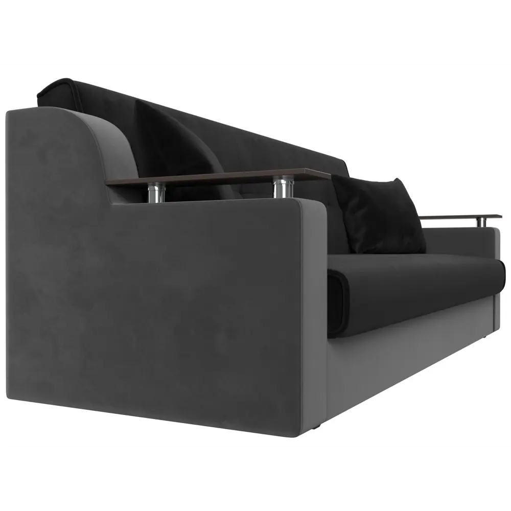 Фото 4 Диван Лига Диванов Сенатор 110141 208x87x80 см велюр цвет черный Фото 4 Диван Лига Диванов Сенатор 110141 208x87x80 см велюр цвет черный