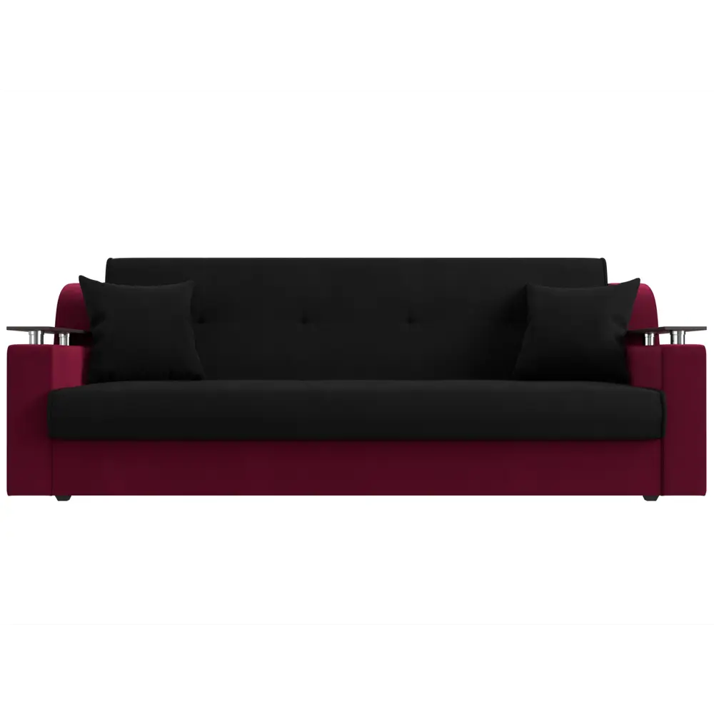 Фото 2 Диван Лига Диванов Сенатор 119564 208x87x80 см вельвет цвет черный Фото 2 Диван Лига Диванов Сенатор 119564 208x87x80 см вельвет цвет черный