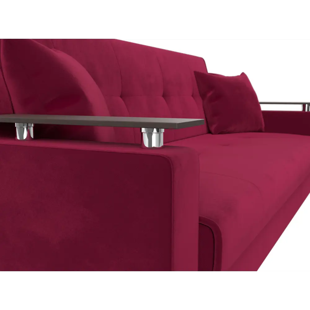 Фото 3 Диван-книжка Сенатор Лига диванов 110370 208x87x80 см микровельвет цвет бордовый Фото 3 Диван-книжка Сенатор Лига диванов 110370 208x87x80 см микровельвет цвет бордовый