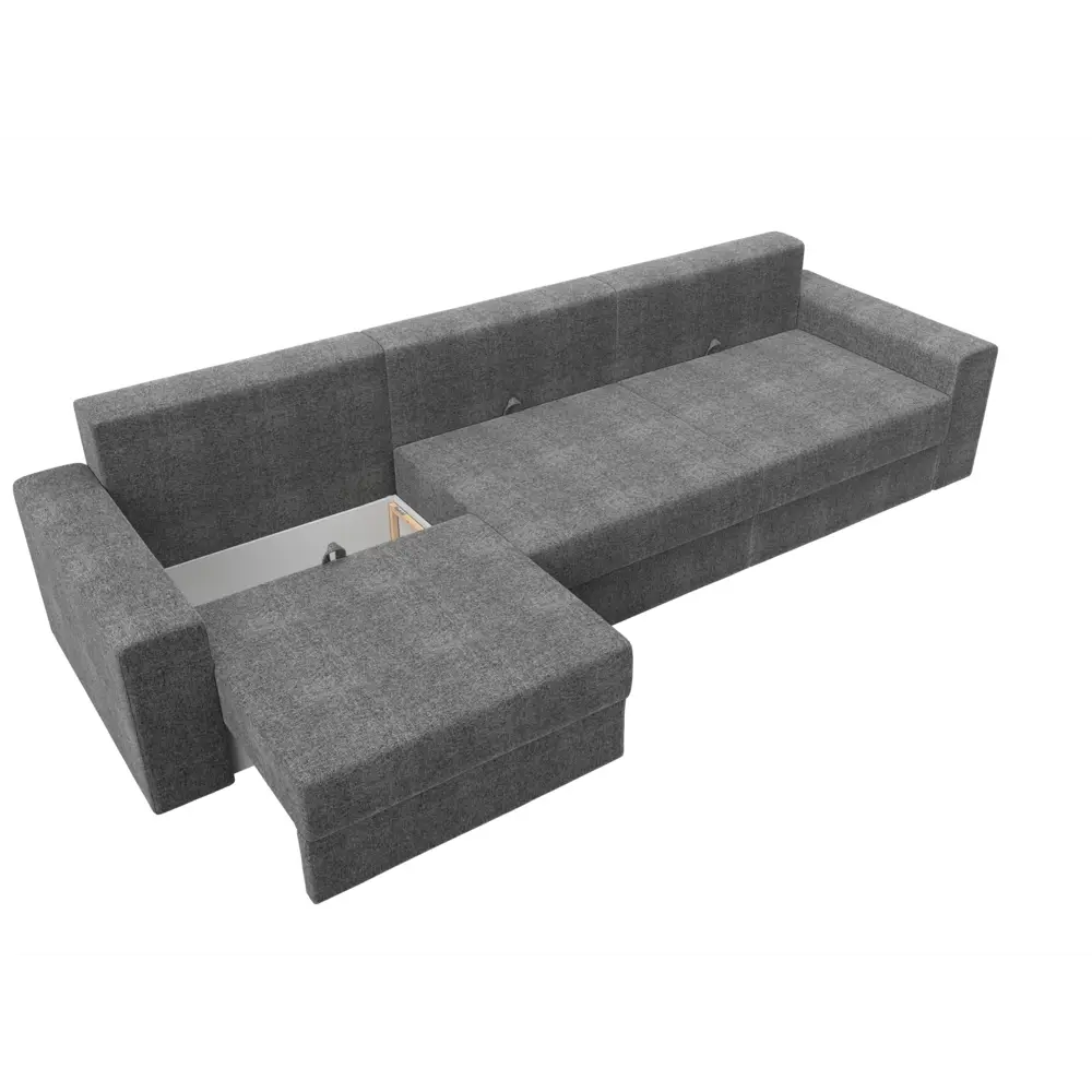 Фото 8 Диван Лига Диванов Майами 114776 350x96x106 см рогожка цвет серый