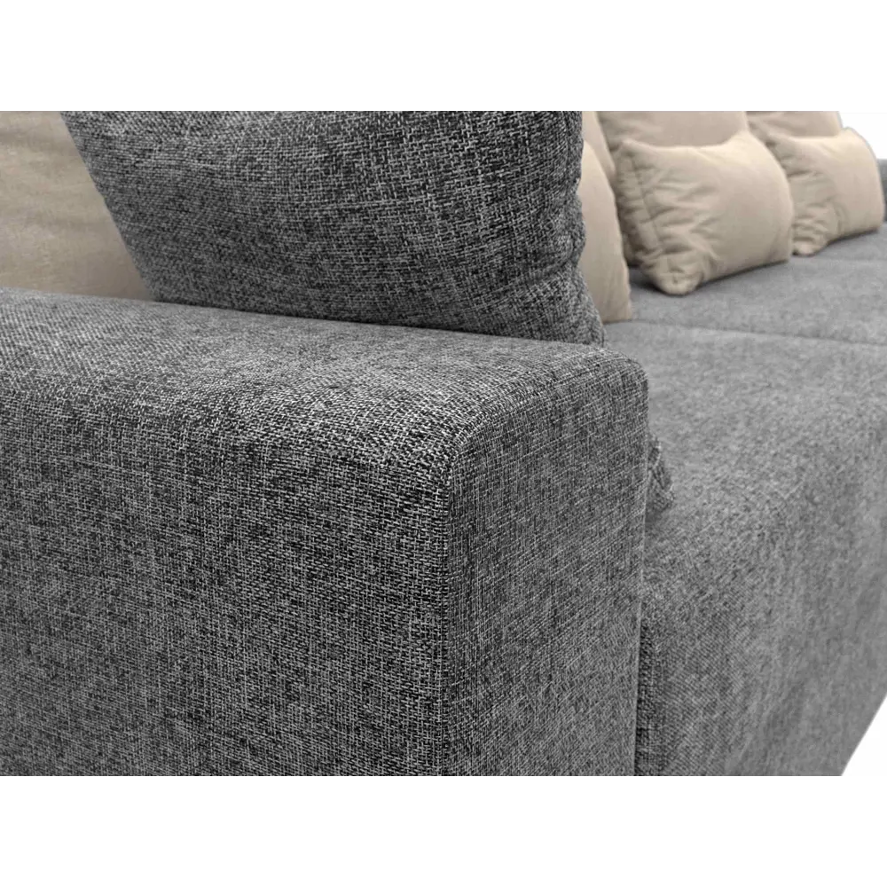 Фото 3 Диван Лига Диванов Майами 114776 350x96x106 см рогожка цвет серый