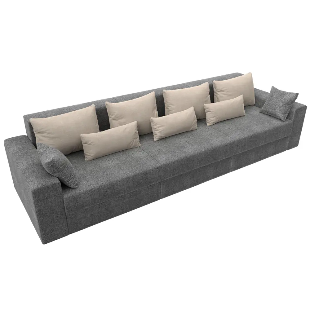 Фото 6 Диван Лига Диванов Майами 114776 350x96x106 см рогожка цвет серый