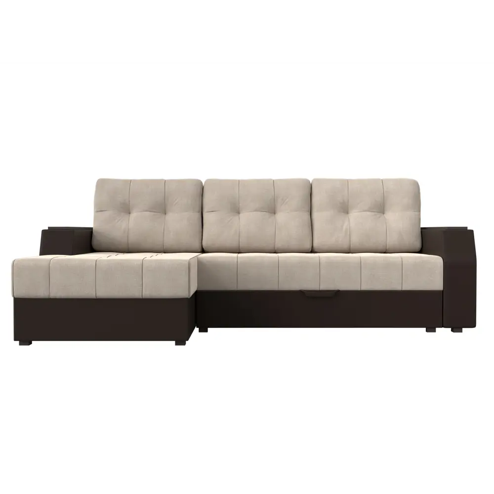 Фото 2 Диван Лига Диванов Эмир 110403L 247x92x150 см рогожка цвет бежевый