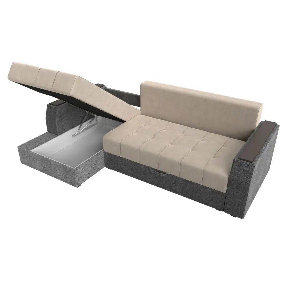 Фото 9 Диван Лига Диванов Эмир 110410L 247x92x150 см рогожка цвет бежевый