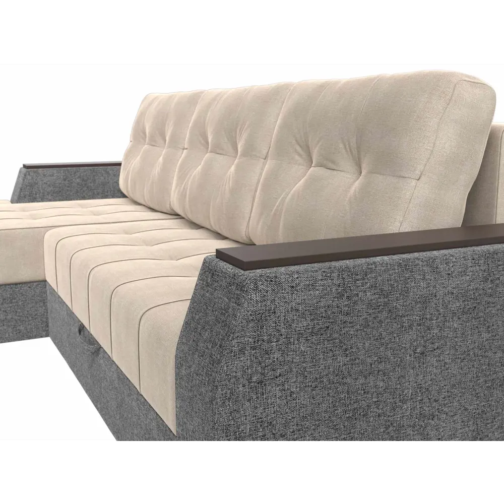 Фото 3 Диван Лига Диванов Эмир 110410L 247x92x150 см рогожка цвет бежевый